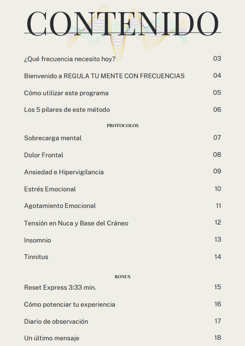 Botiquin de Frecuencias